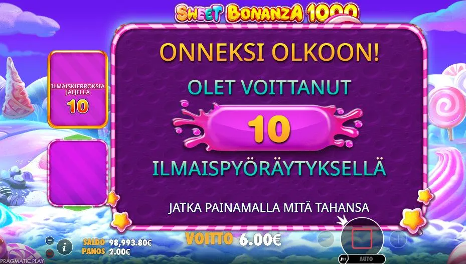Sweet Bonanza 1000 -pelin pääominaisuudet Sweet Bonanza 1000 -pelin pääominaisuudet